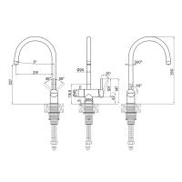 Смеситель 22,7 см Paulmark Heller Basis 401 антрацит - 3 фото