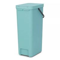 Ведро для мусора 40 л Brabantia Sort&Go голубое - 3 фото