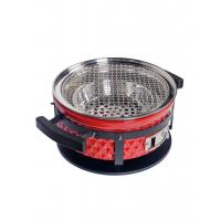 Угольный гриль 35х18 см Diamond Egg Tabletop Grill красный - 2 фото