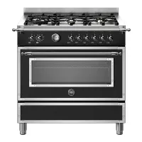 Варочный центр 89,5х60 см Bertazzoni Heritage HER96L1ENET черный - 1 фото