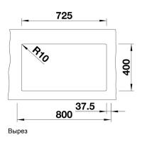 Кухонная мойка 75,5 см Blanco Subline 350/350-U серый беж - 3 фото