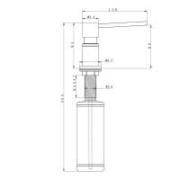 Дозатор 350 мл Paulmark Kraft Basis 418 чёрный - 3 фото