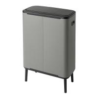 Мусорный бак 2x30 л Brabantia Bo Touch Bin Hi серый - 4 фото