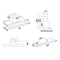 Встраиваемая вытяжка Falmec Design Move 90 белая - 5 фото
