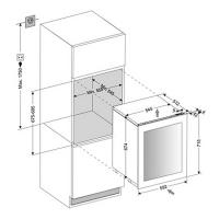 Встраиваемый винный шкаф на 32 бутылки Dunavox Glance DAVG-32.80DB.TO черный - 5 фото