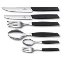 Столовый нож 11 см Victorinox Swiss Modern черный - 4 фото