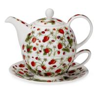 Сервиз чайный Земляника 500 мл Dunoon Tea for One Dovedale 3 пр - 2 фото