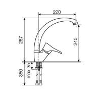 Смеситель Kuppersberg Gus KG2511 Grey - 2 фото