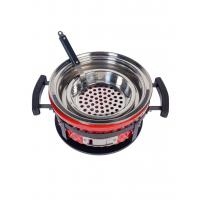 Угольный гриль 35х18 см Diamond Egg Tabletop Grill красный - 14 фото