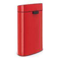 Мусорный бак 40 л Brabantia Touch Bin красный - 3 фото