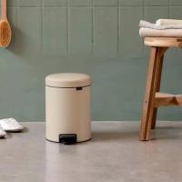 Ведро для мусора 3 л Brabantia NewIcon бежевое - 5 фото