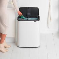 Мусорный бак 2x30 л Brabantia Bo Touch Bin белый - 6 фото