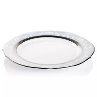 Тарелка обеденная 23 см Noritake Hampshire Platinum белая - 2 фото