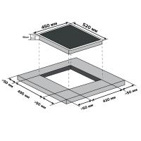 Индукционная варочная панель 45 см Libhof PH-62453I черная - 5 фото