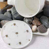 Кружка с подставкой 8,5х8 см 310 мл Royal Worcester Забавная фауна белая - 10 фото