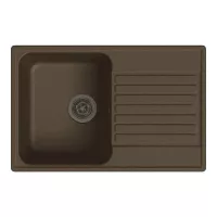 Кухонная мойка 74 см Lex Geneva 740 Chocolate коричневая - 1 фото