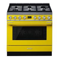 Варочный центр 90 см Smeg Portofino CPF9GPYW жёлтый - 3 фото