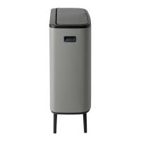 Мусорный бак 2x30 л Brabantia Bo Touch Bin Hi серый - 3 фото