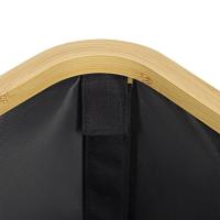 Корзина для белья 40х33 см 20 л Smart Solutions Neat Low черная - 2 фото