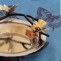 Подставка для бутылки 17,8х15,9 см Michael Aram Golden Gingko стальная - 5 фото