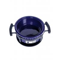 Угольный гриль 35х18 см Diamond Egg Tabletop Grill синий - 3 фото