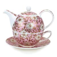 Сервиз чайный Nuovo 500 мл Dunoon Tea for One 3 пр розовый - 1 фото