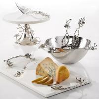 Доска для сыра с ножом 45х25 см Michael Aram White Orchid белая - 6 фото