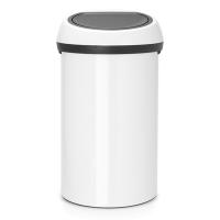 Мусорный бак 60 л Brabantia Touch Bin белый - 1 фото