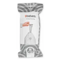 Набор пакетов для мусора 50-60 л Brabantia PerfectFit белый 20 пр - 1 фото