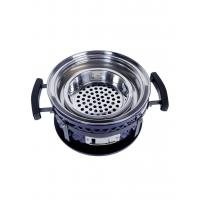 Угольный гриль 35х18 см Diamond Egg Tabletop Grill синий - 6 фото