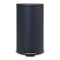 Мусорный бак с педалью 30 л Brabantia Flat Back синий - 1 фото