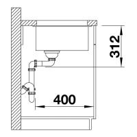 Кухонная мойка 53 см Blanco Subline 500-U кофе - 1 фото