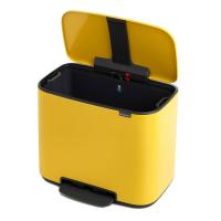 Мусорный бак 36 л Brabantia Bo Pedal Bin желтый - 5 фото