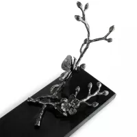 Подставка для бутылки 10х28 см Michael Aram Black Orchid черная - 6 фото