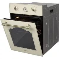 Электрический духовой шкаф 45 см Hiberg VM 4360 RY бежевый - 4 фото