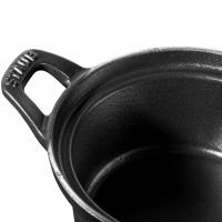 Кокот чугунный 20 см Staub черный - 4 фото