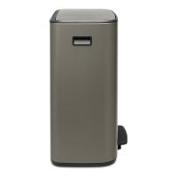 Мусорный бак 60 л Brabantia Bo Pedal Bin платиновый - 3 фото