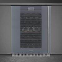 Встраиваемый винный шкаф на 38 бутылок 60х82 см Smeg Linea CVI138LS3 - 1 фото