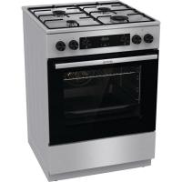 Комбинированная плита 60х85 см Gorenje GKS6C70XJ стальная - 4 фото