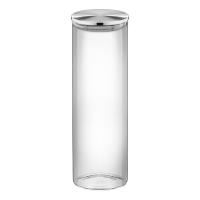 Банка с крышкой стеклянная 10х30,5 см 2 л Wilmax Thermo Glass прозрачная - 1 фото