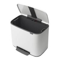 Мусорный бак 36 л Brabantia Bo Pedal Bin белый - 5 фото