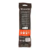 Набор пакетов для мусора 5 л Brabantia PerfectFit белый 10 пр - 2 фото