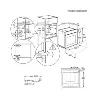 Электрический духовой шкаф 59,5 см Electrolux EOE7P31Z черный - 12 фото