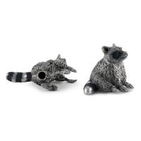 Набор для соли и перца Еноты 10,2 см Vagabond House Woodland Creatures 2 пр оловянный - 5 фото