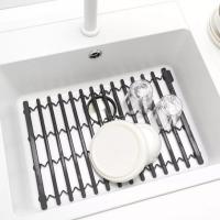 Подложка для раковины 30х30 см Brabantia Sink Side черная - 4 фото