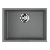 Кухонная мойка 55 см Omoikiri Solidity Tedori 54-U-GR leningrad grey - 1 фото