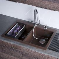 Кухонная мойка 80 см Omoikiri Solidity Bosen 80-2-WH белая - 4 фото