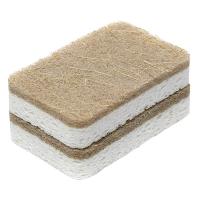 Набор губок Smart Solutions Eco Sponge бежевый 6 пр - 1 фото