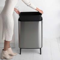 Мусорный бак 60 л Brabantia Bo Touch Bin Hi стальной - 6 фото