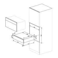 Встраиваемый шкаф для подогрева посуды Smeg Dolce Stil Novo CPRT615NR черный - 4 фото